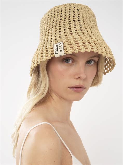 chloe straw hat|Chloe Women's Hats And Gloves .